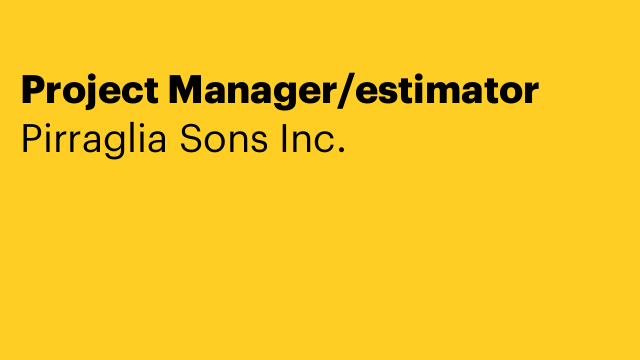 Project Manager/estimator