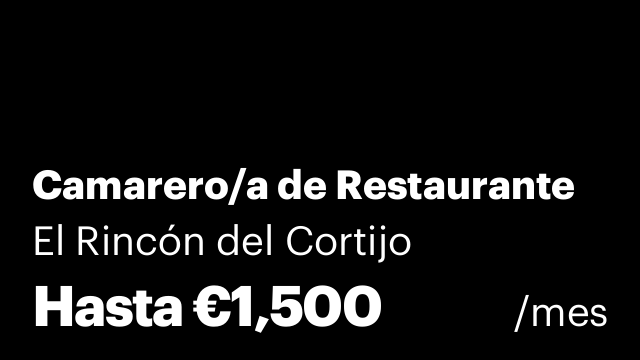Camarero/a de Restaurante