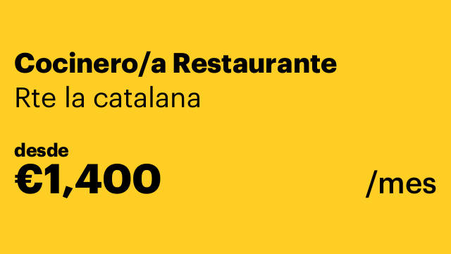 Cocinero/a Restaurante