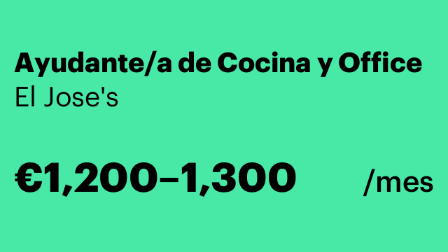 Ayudante/a de Cocina y Office