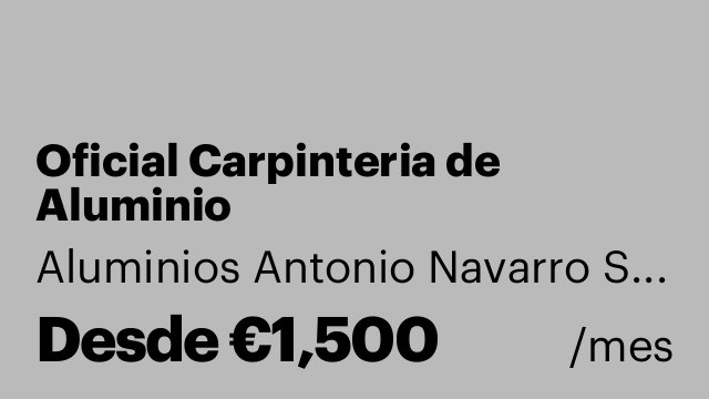 Oficial Carpinteria de Aluminio