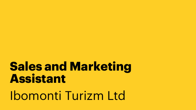 Sales and Marketing Assistant