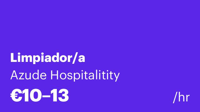 Limpiador/a