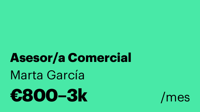Asesor/a Comercial