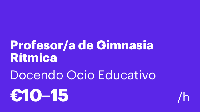 Profesor/a de Gimnasia Rítmica