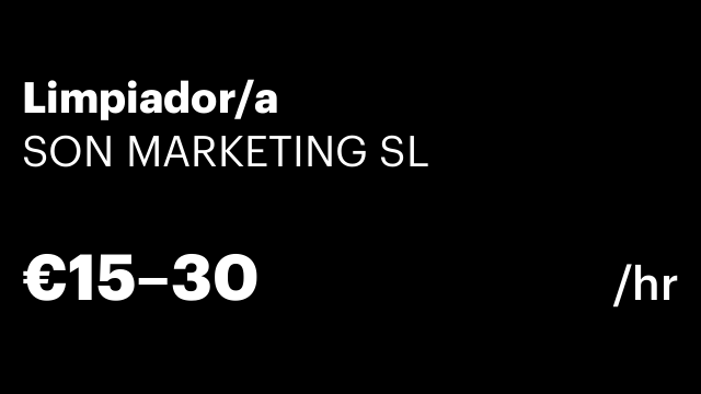Limpiador/a