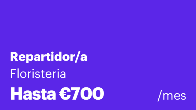 Repartidor/a