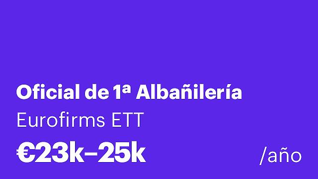 Oficial de 1ª Albañilería