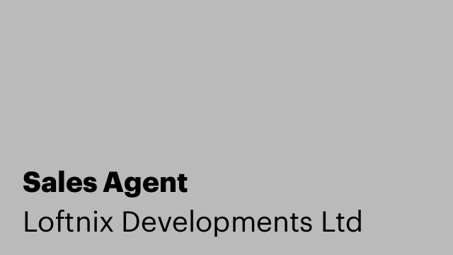 Sales Agent