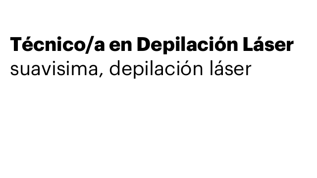 Técnico/a en Depilación Láser