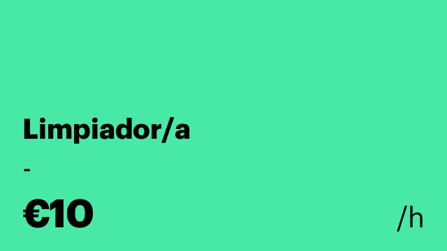 Limpiador/a