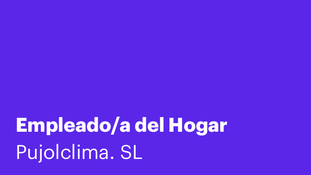 Empleado/a del Hogar