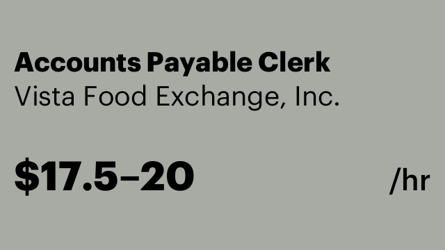 Accounts Payable Clerk