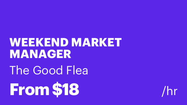 WEEKEND MARKET MANAGER