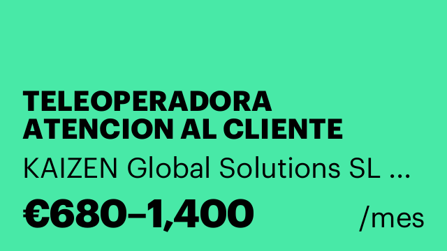 TELEOPERADORA ATENCION AL CLIENTE TURNO TARDE