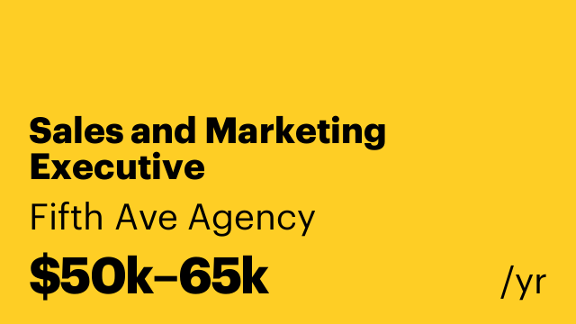 Sales and Marketing Executive