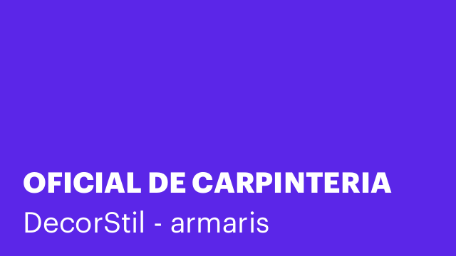 OFICIAL DE CARPINTERIA