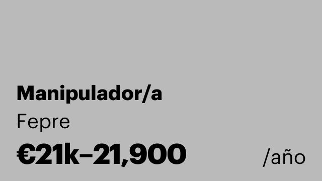 Manipulador/a