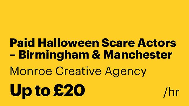 Paid Halloween Scare Actors – Birmingham & Manchester