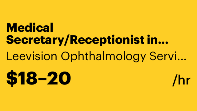 Medical Secretary/Receptionist in Flushing NY/ MUST SPEAK KOREAN AND ENGLISH