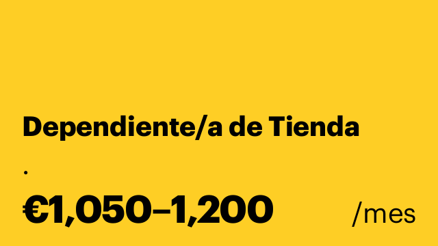 Dependiente/a de Tienda