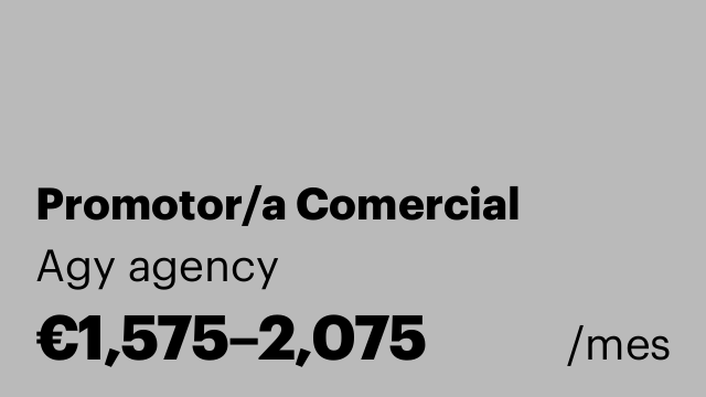 Promotor/a Comercial