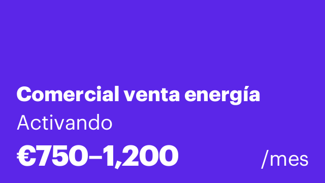 Comercial venta energía