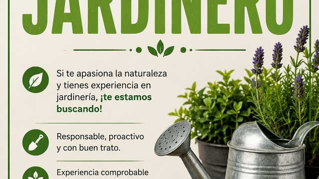 JARDINERO EN COMUNIDAD DE PROPIETARIOS EN MARBELLA