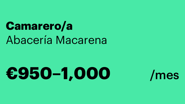 Camarero/a