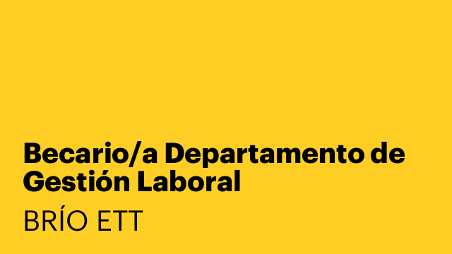 Becario/a Departamento de Gestión Laboral