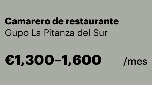 Camarero de restaurante