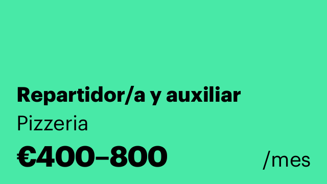 Repartidor/a y auxiliar