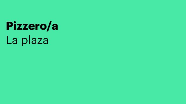Pizzero/a