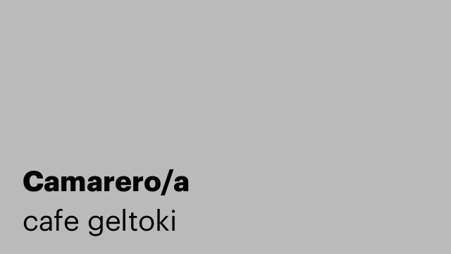 Camarero/a