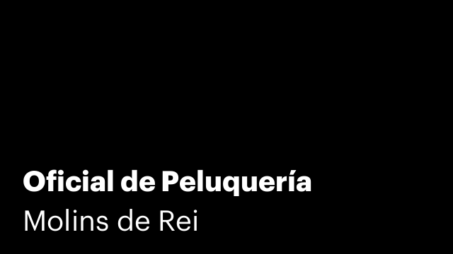 Oficial de Peluquería