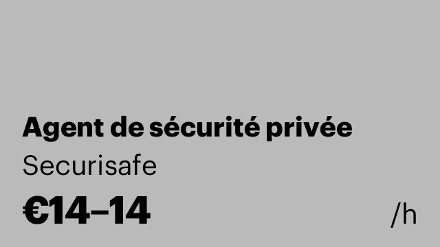 Agent de sécurité privée