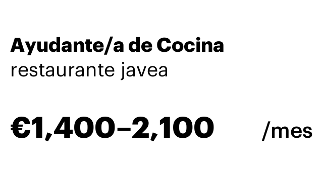 Ayudante/a de Cocina