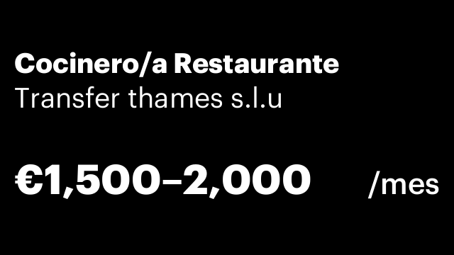 Cocinero/a Restaurante