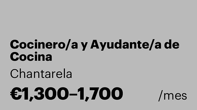 Cocinero/a y Ayudante/a de Cocina