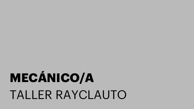 MECÁNICO/A