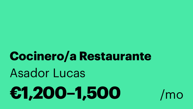 Cocinero/a Restaurante