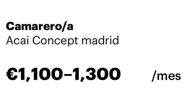 Camarero/a