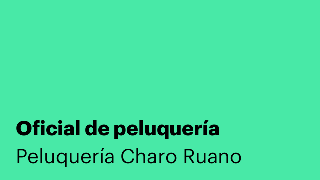 Oficial de peluquería