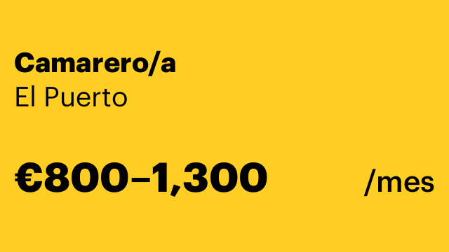 Camarero/a