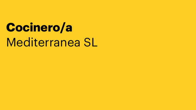 Cocinero/a