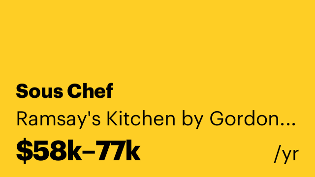 Sous Chef