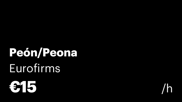 Peón/Peona