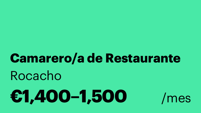 Camarero/a de Restaurante