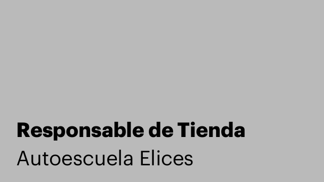 Responsable de Tienda