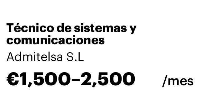 Técnico de sistemas y comunicaciones